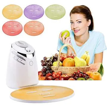 JOPOHA Facial Mask Machine, DIY Fruit Vegetable Facial Care Masks Maker Machine, Full Automation Skin Care Machine with Human Voice Reminder