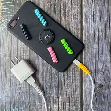 VizGiz Charging Cable Protector 12 Pack - Durable & Stylish