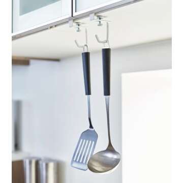 YAMAZAKI Home Shelf Hanger in White for Stylish Storage