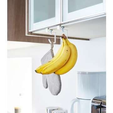 YAMAZAKI Home Shelf Hanger in White for Stylish Storage