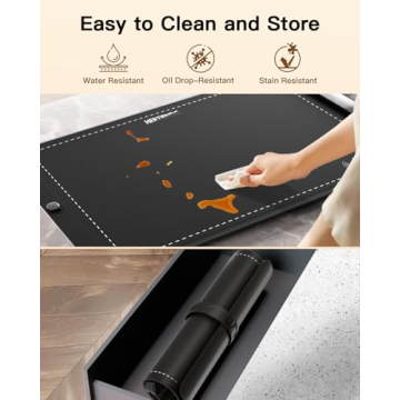 HERTIENDO Food Warming Mat - Compact & Multifunctional
