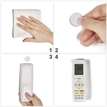 Self Adhesive Dots, 1000Pcs(500 Pair Set) 0.39 Inch / 10mm Diameter Hook and Loop Dots Tape, 10mm Nylon Sticky Back dots, Suitable for Classroom, Office, Home, White