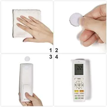 Self Adhesive Dots, 1000Pcs(500 Pair Set) 0.39 Inch / 10mm Diameter Hook and Loop Dots Tape, 10mm Nylon Sticky Back dots, Suitable for Classroom, Office, Home, White