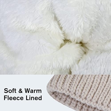 YSense Toddler 2 Pack Winter Warm Fleece Lined Hats