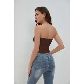 MISSACTIVER Women's Twist Front Tube Top - Summer Style