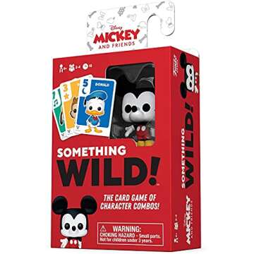 Funko Something Wild! Disney Mickey & Friends Card Game with Collectible Pop! Figure