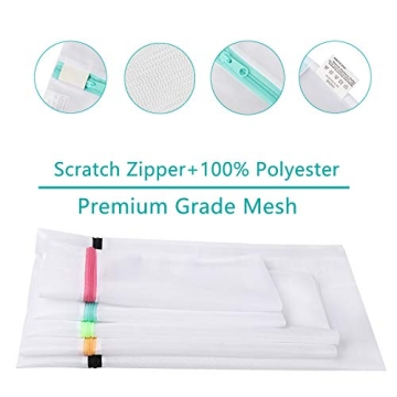 BAGAIL Laundry Bag Set for Delicates and Intimates 7Pcs