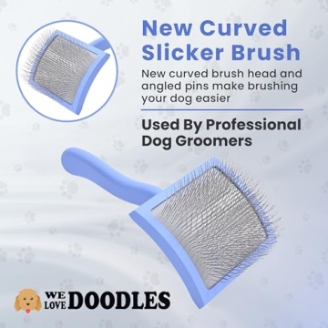 We Love Doodles Curved Slicker Brush for Doodles and Poodles