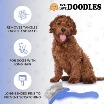We Love Doodles Curved Slicker Brush for Doodles and Poodles
