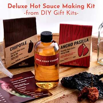 DIY Gift Kits - Hot Sauce Making Kit Everything Included - Unique Cooking Gifts For Men - Gifts For ...