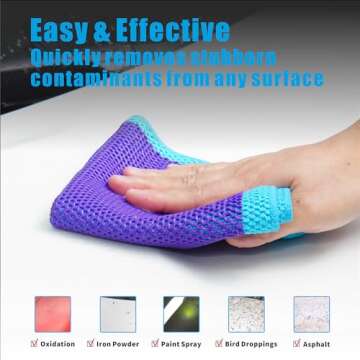 WEST HORSE Clay Bar Towel 2-Pack for Auto Detailing