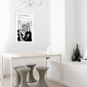 Disco Wall Art - Trendy Black and White Posters for Decor