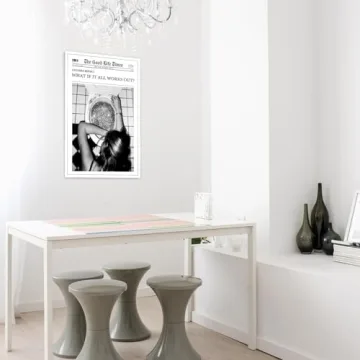 Disco Wall Art - Trendy Black and White Posters for Decor