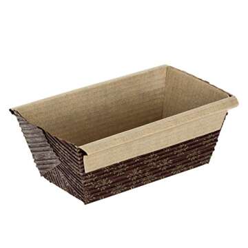 Honey-Can-Do Mini Loaf Pan Set - 25 Non-Stick Baking Pans (4x2) for Perfect Gifts