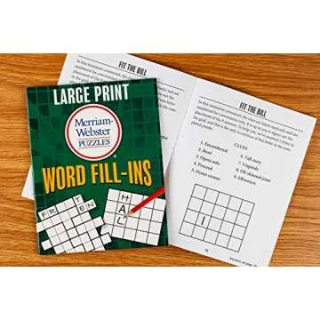 Large Print Merriam-Webster Puzzles 10 Booklet Set (Brain Games Large Print)