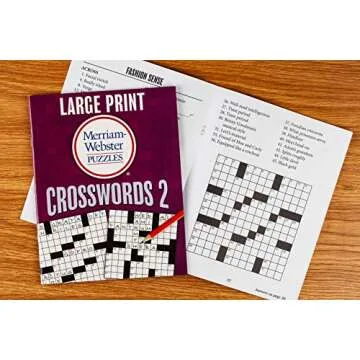 Large Print Merriam-Webster Puzzles 10 Booklet Set (Brain Games Large Print)