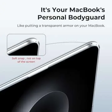 EooCoo Case Compatible with MacBook Pro 16 Inch M4 M3 M2 M1 2025 2024-2021 Release A3403 A3186 A2485 A2780 A2991, [All Corner Protection] Clear Hard Case, Crystal Clear