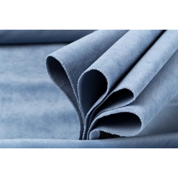 Luxury White Velvet Upholstery Fabric Water Cleanable