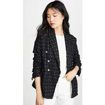 Lioness Women's The Kendall Blazer - Chic & Stylish Black Blazer with Button Details