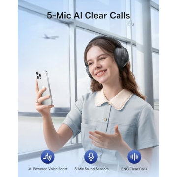 Baseus Bass BH1 NC Headphones with Adaptive ANC & 80H Playtime