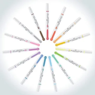 Zebra Mildliner Highlighters 30 Pack with Dual Tips