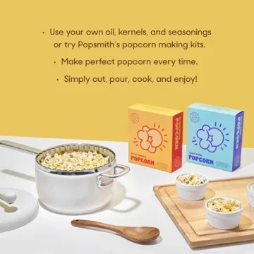 6 Quart Popsmith Popcorn Popper - Stovetop Machine