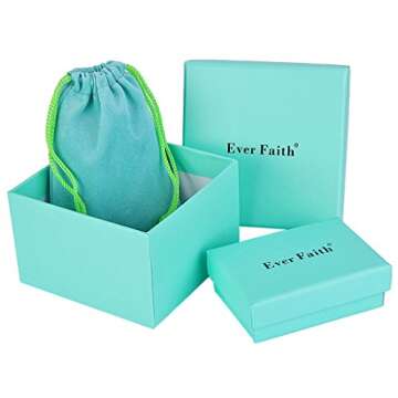 EVER FAITH Women's Austrian Crystal Halloween Luxury Skulls Statement Necklace Black Black-Tone