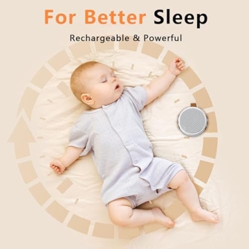Mini Travel White Noise Machine with Soothing Sounds