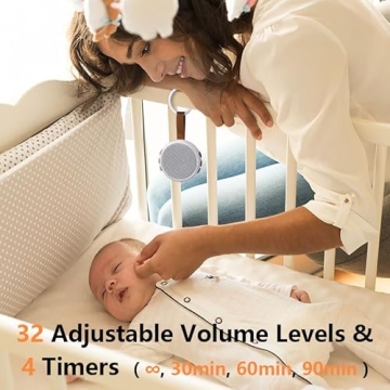 Mini Travel White Noise Machine with Soothing Sounds