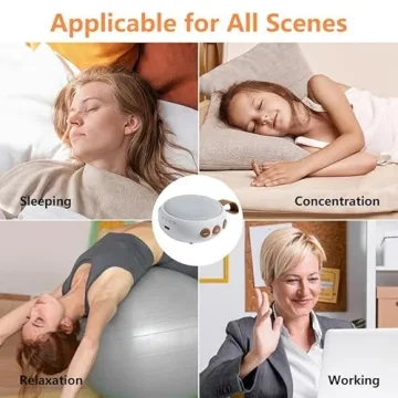 Mini Travel White Noise Machine with Soothing Sounds