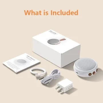 Mini Travel White Noise Machine with Soothing Sounds