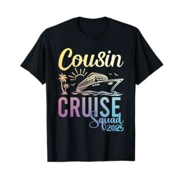 Cousin Cruise Squad 2025 Cruising Trip Vacation Matching T-Shirt