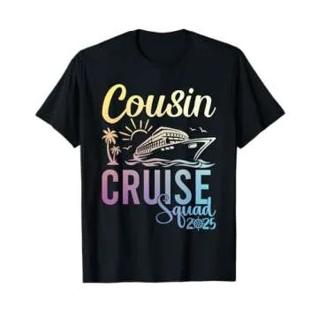 Cousin Cruise Squad 2025 Cruising Trip Vacation Matching T-Shirt