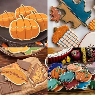 Hibery 12 Pcs Fall Cookie Cutters Set for Thanksgiving