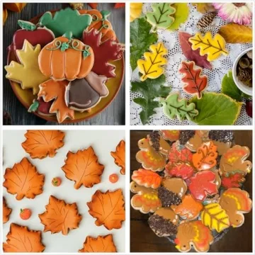 Hibery 12 Pcs Fall Cookie Cutters Set for Thanksgiving