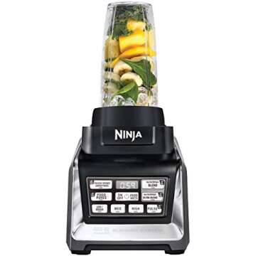 Nutri Ninja Mega 1200 Watts Kitchen System, Blending and Food Processing, 1 Base 2 Functions Auto-iQ Technology