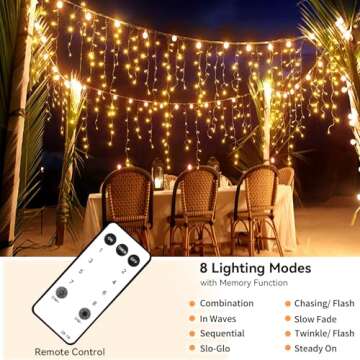 Blingstar 440 LED Icicle Lights for Festive Decor