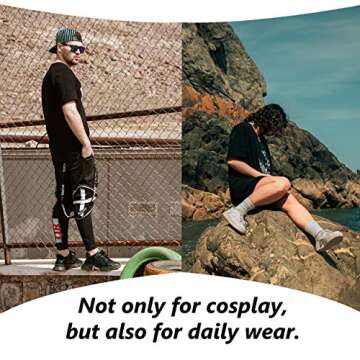 saounisi T-Shirt & Hoodies,Samurai T-Shirt & Hoodies Men Comic Shirt for Cosplay Party Clothing Gaming Gifts S-XXXL