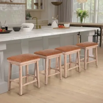 Sophia & William 24 Inch Counter Height Bar Stools Set
