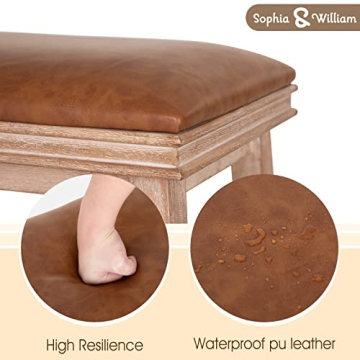 Sophia & William 24 Inch Counter Height Bar Stools Set