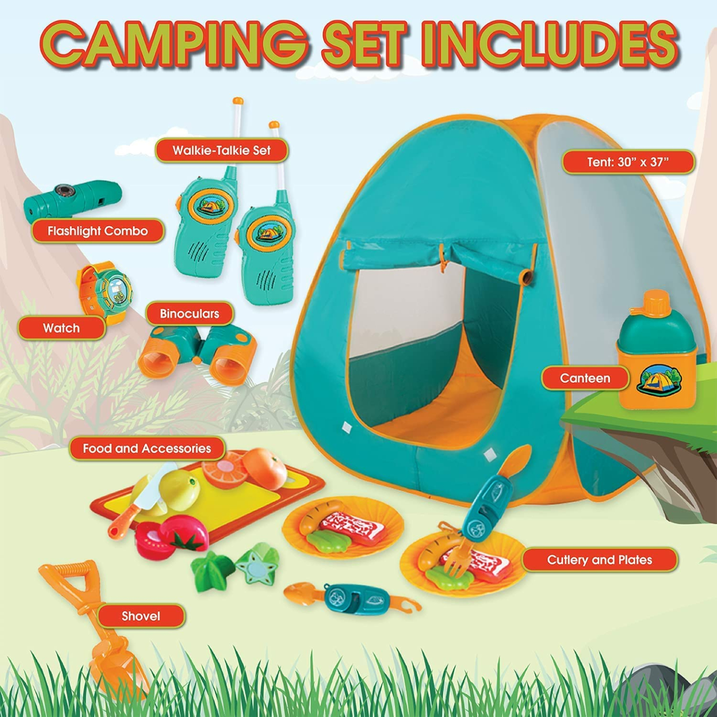 ToyVelt Kids Camping Tent Set - Adventure Awaits!