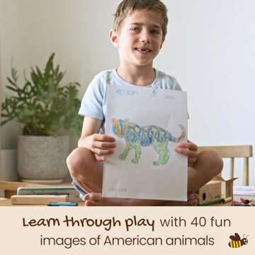 Honeysticks My First Coloring Book for Toddlers 1-3, Large Cute and Simple Images, 40 Pages, Fun and...