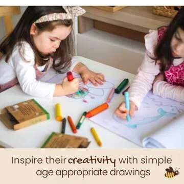 Honeysticks My First Coloring Book for Toddlers 1-3, Large Cute and Simple Images, 40 Pages, Fun and Educational Preschool Coloring Book for Kids Ages 2-4