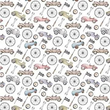 Stesha Party Race Car Birthday Gift Wrapping Paper - Folded Flat 30 x 20 Inch - 3 Sheets