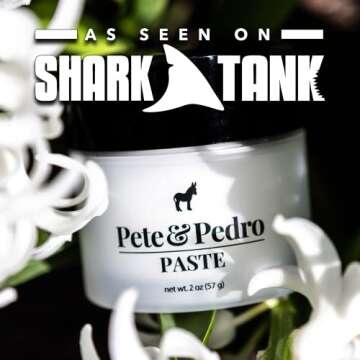 Pete & Pedro HAIR PASTE – Men’s Hair Paste with Medium Hold & Medium Shine | Semi Matte Finish Texturizing Styling Cream For Men, Great For Medium & Longer Cuts | As Seen on Shark Tank, 2 oz.