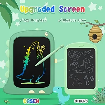 ORSEN 8.5 Inch Dinosaur Doodle Board for Kids