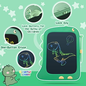 ORSEN 8.5 Inch Dinosaur Doodle Board for Kids