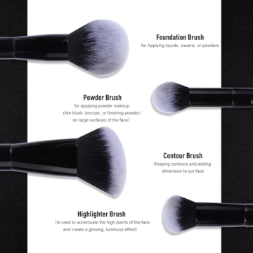 Brush Master Duo End Foundation Brushes for Flawless Makeup