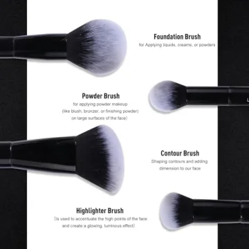 Brush Master Duo End Foundation Brushes for Flawless Makeup
