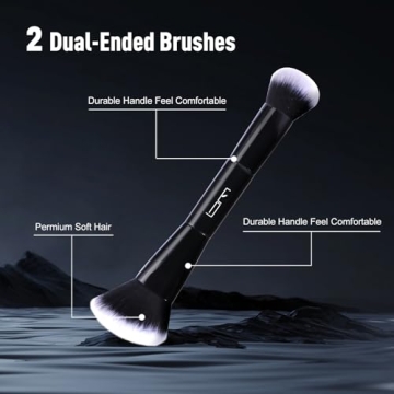 Brush Master Duo End Foundation Brushes for Flawless Makeup